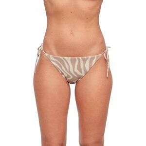 Sports Illustrated Womens Standard String Tie Side Bikini Bottom Wild Stripes M